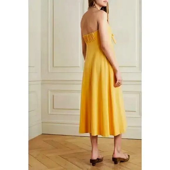 Zimmermann Jeannine Terry Cloth Resort Bow Tie Front Midi Dress - Picture 13 of 15